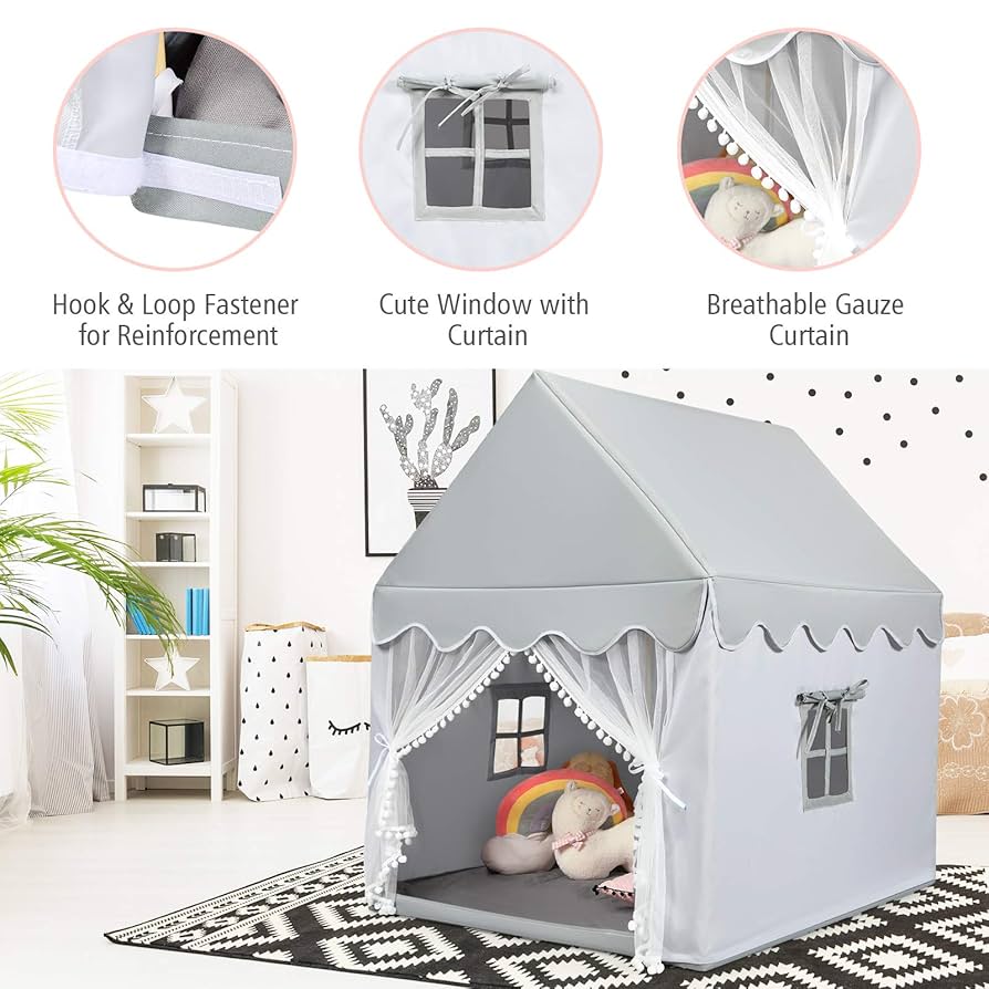Amazon | Costzon キッズプレイテント 大きなプレイハウス 洗濯